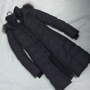 Soia Kyo Down Parka w/ Real Fur Trim